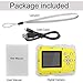 BYbrutek Kids Camera, 12MP HD Children Underwater 3M Waterproof Action Camera Camcorder, 2-Inch LCD, 4X Digital Zoom, 5 MP CMOS Digital Camera (Yellow)