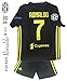 Juventus Soccer Jersey Kids on Season 2019 - Juventus Ronaldo No.7 - Replica Jersey Kit: Shirt + Short Includes All Patches Logos - Soccer KIT Kids
