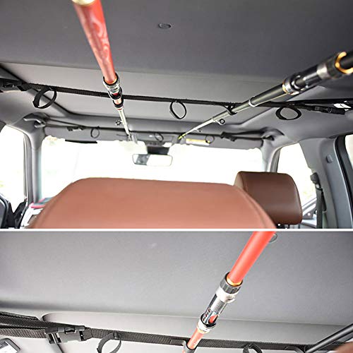 Sizet Fishing VRC Vehicle Rod Carrier for Car, Horizontal Ceiling Rack for Fishing Rod Storage