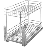 WENKO 5930100 Schrankauszug Duo - ausziehbares Doppelregal, Montage im
