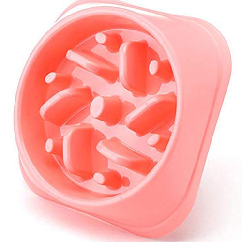 Zonfer Pet Bowl Water Food Bowls for Dog Cat Small Animals Hanging Removable Cage Feeding Stations(Pink)