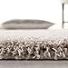 SAFAVIEH California Premium Shag Collection 4' Round Beige SG151 Non-Shedding Living Room Bedroom Dining Room Entryway Plush 2-inch Thick Area Rug