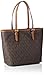 Michael Kors Mk Jet Set Signature Shoulder Bag, Brown , Medium