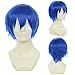 Cfalaicos Short Vocaloid-kaito Blue Anime Cosplay Wig