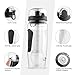 amzdeal Fruit Infuser Water Bottle - 1L / 32 Oz Sports Water Bottle BPA Free with Infusion Rod and Freezer Ice Ball Leak Proof and Non-Slip Design for Outdoor School Office - Black
