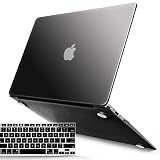 IBENZER MacBook Air 13 Inch Case Old Version 2010-2017, Soft Touch Hard Case Shell Cover with Keyboard Cover for Apple MacBook Air 13 A1369 A1466 NO Touch ID, BK, MMA13BK+1N