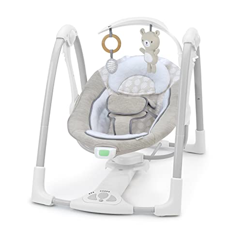 ConvertMe Swing-2-Seat, 5 Swing Modes, Vibrations, Music, USB PowerAdapt Cord,-Toy Bar - Wynn