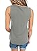 Bdcoco Women's Sleeveless Summer Blouse T Front Strappy Scoop Neck Casual Tank Tops Grey Small / 4-6