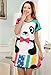 Summer Sexy Women Cartoon Cotton Night Skirt Pajamas Sleeping Dress (Pink)