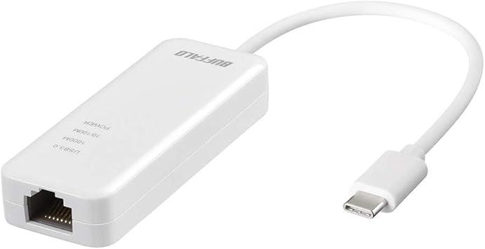 Amazon Com Buffalo Lua4 U3 Cgte Wh White Wired Lan Adapter For Giga Type C Usb 3 1 Gen1 Electronics