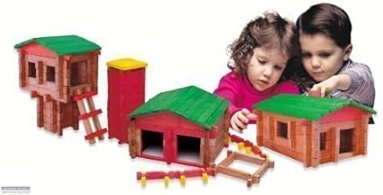 roy toy log building set
