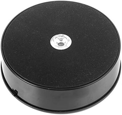 Naconic Black Rotating Turntable Display Stand with LED, AC / DC Powered, 14cm Diameter, 1Kg Loading for Shop Display