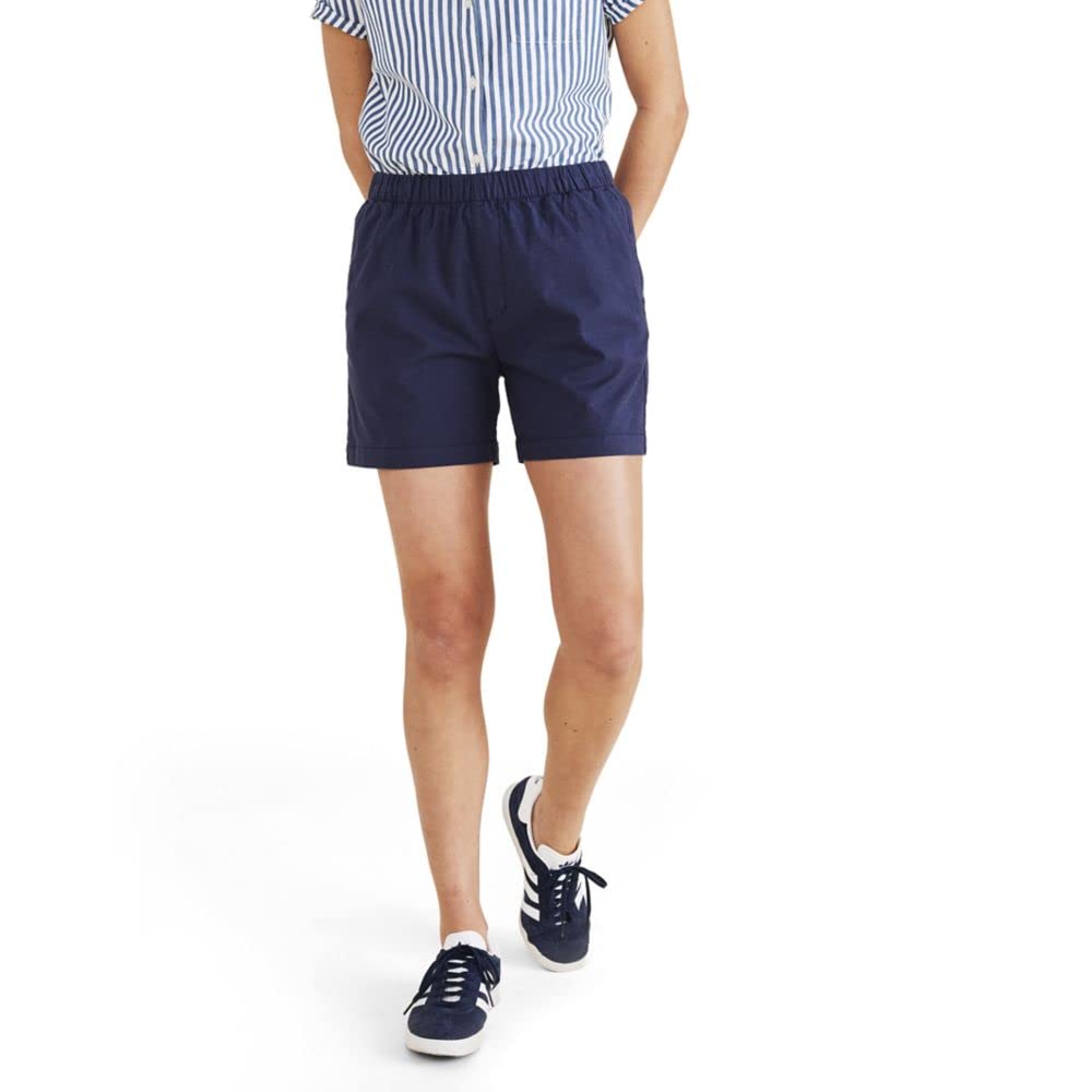 Dockers Women’s Weekend Pull on Shorts, Navy Blazer, Small