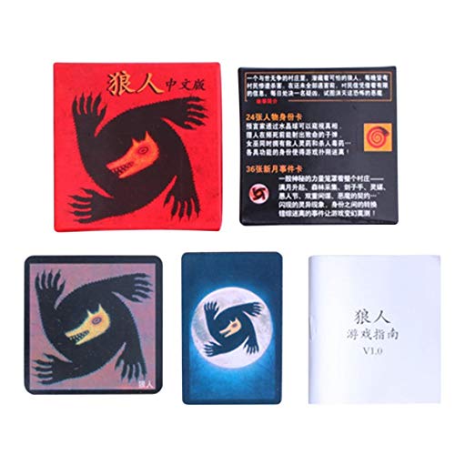 Full Chinese Version Werewolf Games Card for Party Family Board Game Playing Cards Classic Novelty Party Games