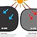 Car Window Shade XL (3-Pack) | Sun Shade for Car Window | Window Clings | UPF50+ Protection from Harmful UV Rays | Free Seat Belt Cutter & eBook | Baby Shower Gift Box