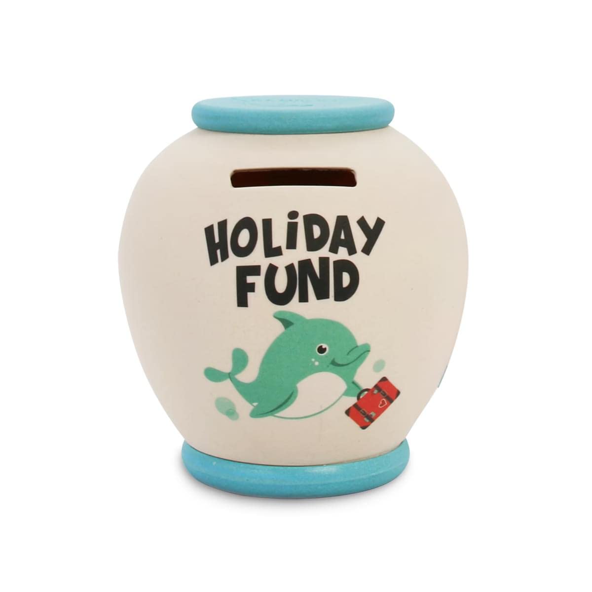 History & Heraldry Personalised Bamboo Smash Pot Money box (Holiday Fund LARGE)