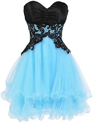 Ellames Sweetheart Bridesmaid Short Prom Homecoming Party Dresses for Juniors