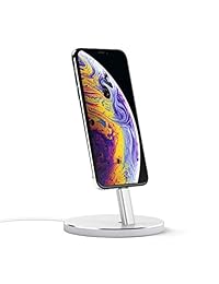 Satechi Aluminum Desktop Smartphone   Soporte de carga   Compatible con iPhone Xs Max   XS   XR   X, 8 Plus   8, 7 Plus   7 y más