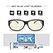 Fitover Blue Light Glasses Filter Eyestrain and Headache-Blue Light Blocking Glasses for Men/Women