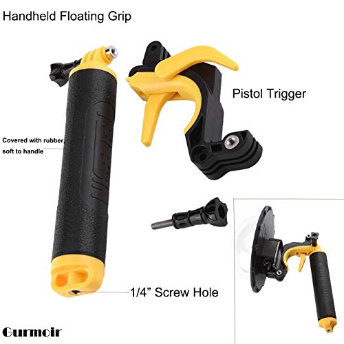 Gurmoir Telesin 6" Dome Lens Dome Port For Gopro Hero 7 Black/Hero 6/Hero 5/Hero (2018) Action Cameras Snorkeling Underwater Diving Dome with Waterproof Housing Case Trigger and Soft Rubber Floating - Thumbnail 3