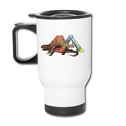 Ark Survival Evolved Dinasour Design Microwavable Travel Mugs White 