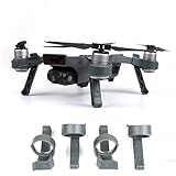 Accessories for DJI Spark Landing Gear Legs Height Extender Kit Riser Set Stabilizers (Gray Easy Clip)