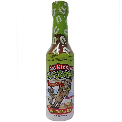 RetailSource Ass Kickin' Wasabi Horseradish Hot Sauce, 5 oz., 1 Bottle