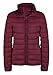 ZSHOW Women's Outwear Down Coat Lightweight Packable Powder Pillow Down Jacket, US Small, Wine Red