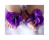 FEITONG@ 2016 0-12M Baby Toddler Infant Girls Barefoot Beach Sandals Shoes (Purple)