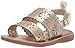 OshKosh B'Gosh Baby-Girl's Aditi Floral Cut-Out Sandal, Gold, 4 M US Toddler