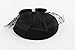 The Kate Pillbox Fascinator Hat with Hair Clip for Adults Women Teens Girls (Black)
