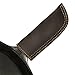 Hide & Drink, Full Grain Leather Hot Handle, Cast Iron Protector, Panhandle Potholder, Double Layered, Double Stitched, Slides On/Off Easily onto Metal Skillet Grips, Handmade, Espresso