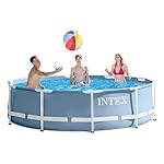 Intex 12 Feet x 30 Inches Prism Frame Above Ground Swimming Pool