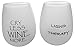 4 Wine Glasses Unbreakable W/Bag-Great Gift Food Grade Silicone Funny and Durable Shatterproof Stemless Wine Beer Whiskey Cocktail any Beverage Outdoor Party Pool Camping Beach Take Anywhere (Happy)