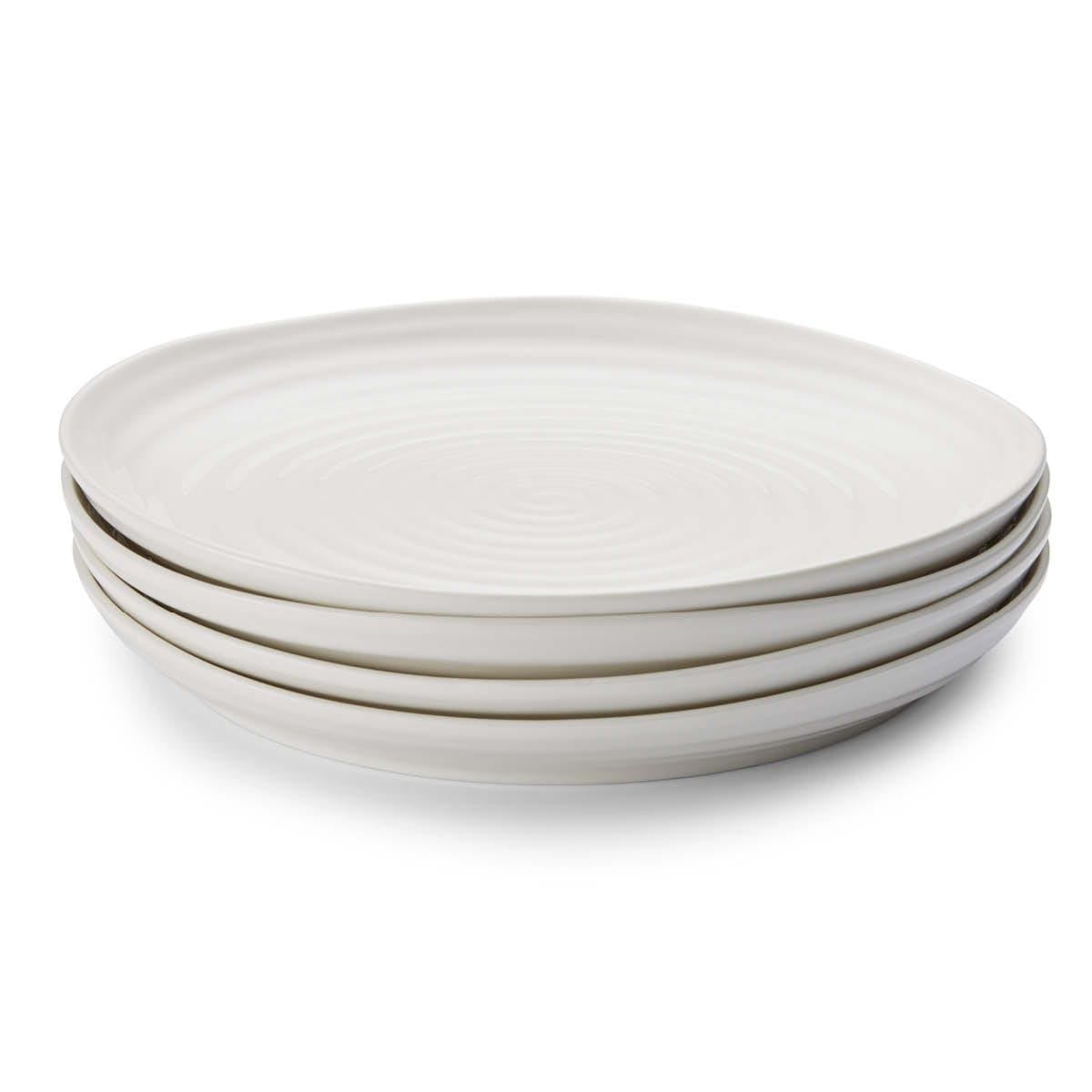 Sophie Conran for Portmeirion Coupe Plate, Porcelain, White, 22 x 22 x 2.5 cm