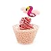BAKHUK 100pcs Lace Cupcake Wrapper, Laser Baking Cup Liners Holders Muffin Case Trays for Wedding Anniversary Baby Shower Birthday Party Decoration (White and Pink)
