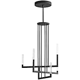 Oxygen Lighting Luster - 33 Inch 192W 6 LED Chandelier-Black Finish