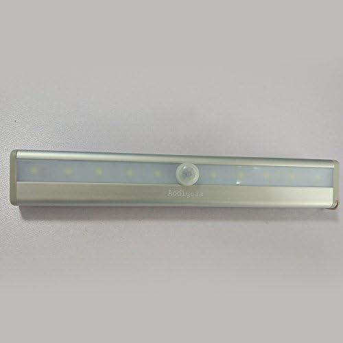 Aodigesa LED Night Light, Motion Sensing Closet light, Cabinet Light Battery Operated Auto On/Off Light with Magnetic Bar for Cabinet,Closet,Wardrobe,Bathroom,Hallway,Kitchen Lamp