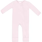 littogoose Baby Romper, Soft 2-Way Zipper Footless Long Sleeve Jumpsuit for Baby Boys Girls, 0-9 Months, 12-24 Months