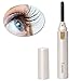 Heated Eyelash Curler,Mini Electric Eyelash Curler Brush,Eyelash Curler with Comb Long Lasting Curled,Portable Electric Makeup Eye Lashes Brush (White)