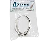 Hydrofarm ACC4 Active Air Stainless Steel, 4" (Pack of 2) Duct Clamps