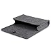 Inateck Felt Storage Pouch Bag Case for Accessory (Mouse, Cellphone, Cables, SSD, HDD Enclosure, Power Bank and More) - Dark Gray