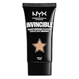 NYX Cosmetics Invincible Fullest Coverage Foundation, Light Medium, 0.85 Ounce