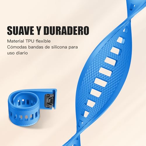 NotoCity Garmin Fenix 5/6/6 pro/7, 22mm Silicone Strap for Garmin Fenix 5 Plus/8 47mm/7 Pro, Instinct/2, Forerunner 935/945, Epix 2, Descent G1, Approach S60, Quatix 5(4 Pack)
