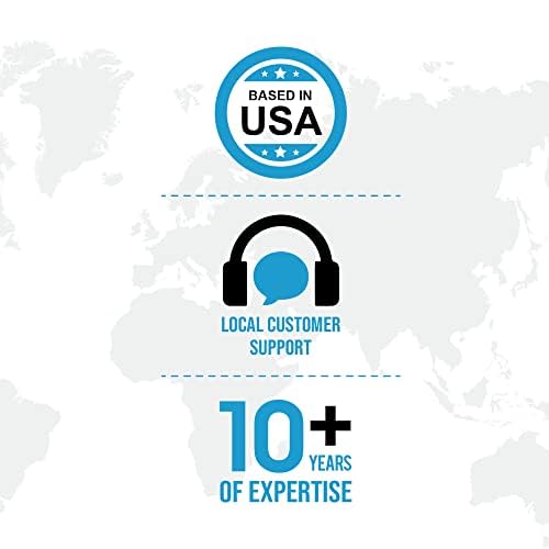 Ceptics 35W Universal Travel Adapter Kit – 2 USA sockets, USB-A, USBC, 1x PD 35W USB-C and USBC Cable, Surge Protected, Plugs for EU, UK, China, AU, Japan - for Laptop, Phone, Camera-ETL Tested