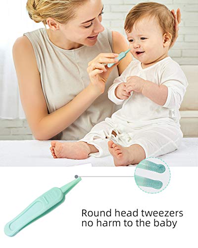 Baby Manicure Kit,RONBEI Baby Nail Clipper,Baby Grooming Set Nail Care Kit for Infant,Newborn & Toddler,with Baby Clipper,Scissors,File & Tweezers