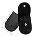 Black Nail Clippers Set - Stainless Steel Fingernail Clippers, Toenail Clippers, Nail Clippers for Men, Nail Clippers for Women, Sharp Nail Cutter with Nail File Leather Case(Set of 3)