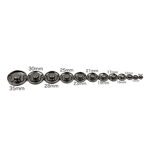 Metal Snap Button Clasps Fastener Press-stud /Great for Closure Purse Handbag Clothes Sewing Craft,Pack of 10 - Thumbnail 4