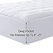COSYBAY Premium Waterproof Mattress Pad- White Fitted Sheet Super Soft -Breathable Mattress Cover Stretches up to 21 Inches Deep Mattress Topper-Queen（60×80 Inch）