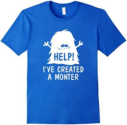 Men's Help! I've created a monster T-shirt XL Royal Blue